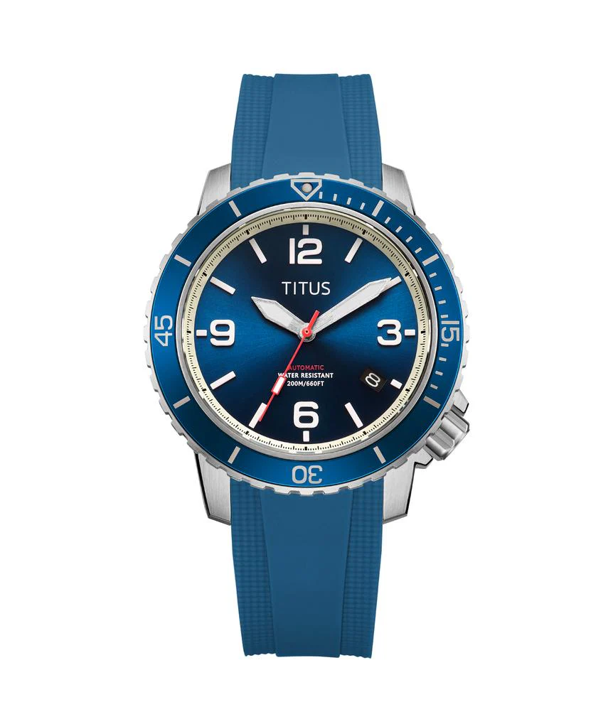 The Cape 3 Hands Date Mechanical Silicone Watch W06-03341-005