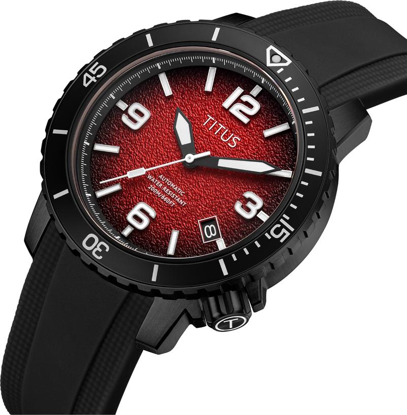 The Cape 3 Hands Date Mechanical Silicone Watch W06-03341-007 - Image 2