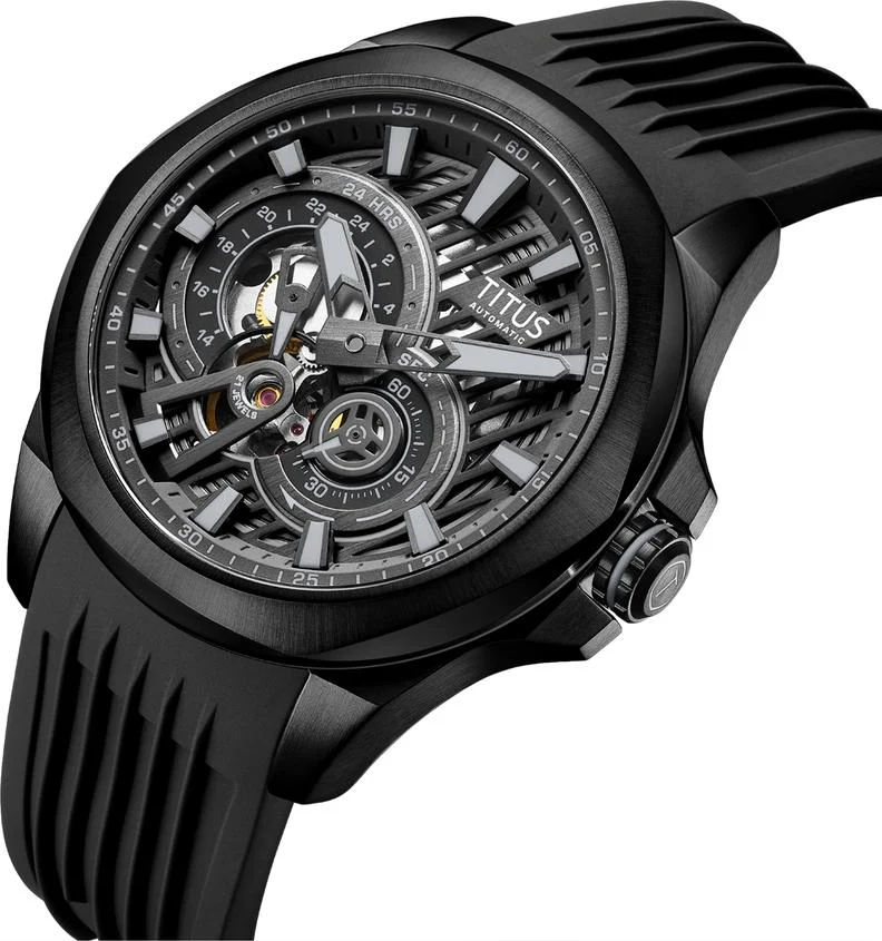 Quest Multi-Function Mechanical Silicone Watch (W06-03342-002) - Image 2