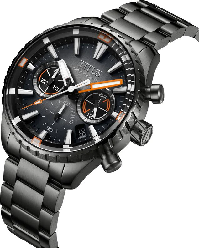 Saber Chronograph Quartz Stainless Steel Watch W06-03364-005 - Image 2