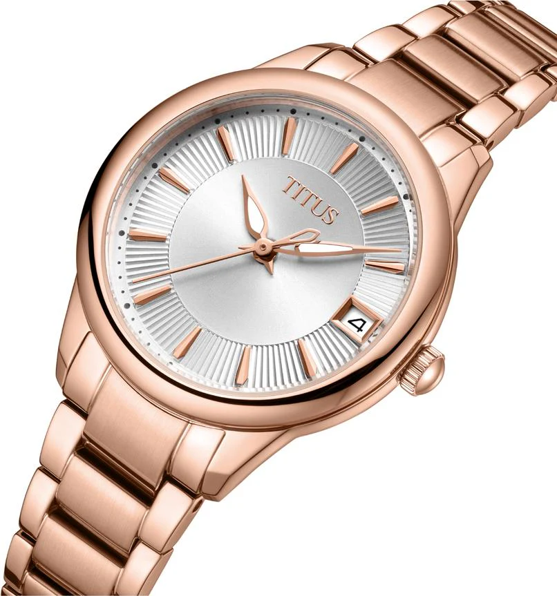 Fashionista 3 Hands Date Quartz Stainless Steel Watch W06-03373-005 - Image 2